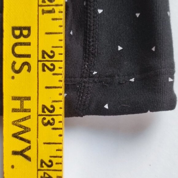 Nike active wear leggings women's size M black white polka dot w pink waistband - Picture 12 of 14